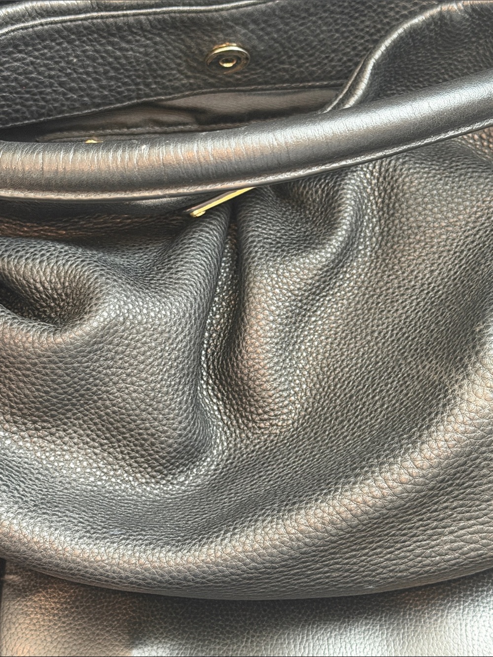 Marc Jacobs Black Pebbled Leather Shoulder And Cross Body Purse - Picture 10 of 10